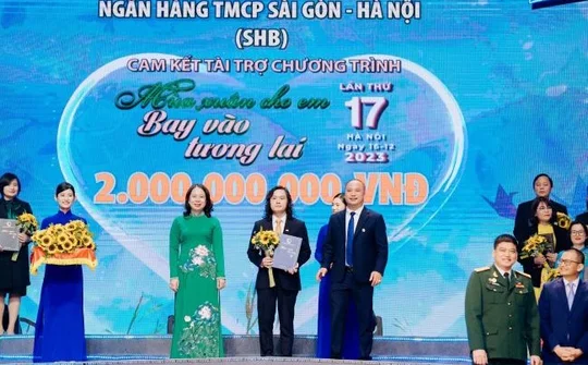 SHB ủng hộ 2 tỷ đồng góp phần mang “mùa xuân cho em” dịp Tết Giáp Thìn