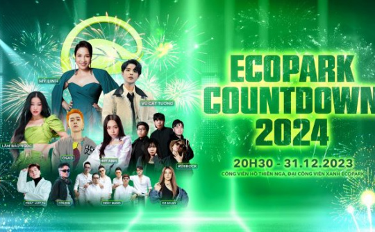 Cháy hết mình với đại tiệc âm thanh, ánh sáng và pháo hoa tại Ecopark Countdown 2024