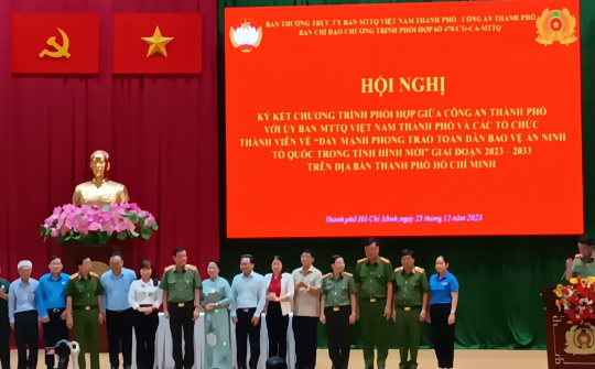 TP.HCM: Đẩy mạnh phong trào toàn dân bảo vệ an ninh Tổ quốc (giai đoạn 2023-2033)