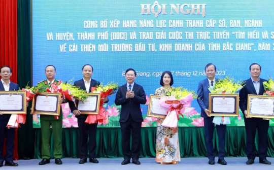 Bắc Giang: Huyện Việt Yên tiếp tục dẫn đầu về năng lực cạnh tranh năm 2023