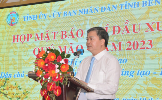 Tỉnh Bến Tre tổ chức họp mặt báo chí đầu Xuân Quý Mão 2023