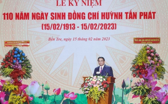 Trang trọng Lễ  kỷ niệm 110 năm Ngày sinh đồng chí Huỳnh Tấn Phát