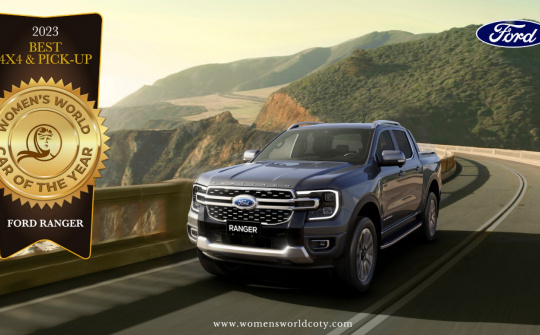 Ford Ranger được vinh danh trở thành “Xe bán tải 4x4 tốt nhất”