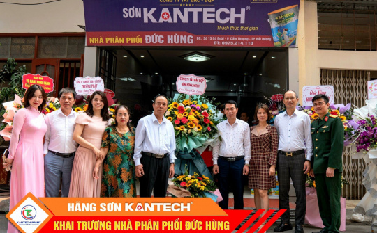 Hãng sơn Kantech: Khai trương Nhà phân phối Đức Hùng-TP.Hải Dương