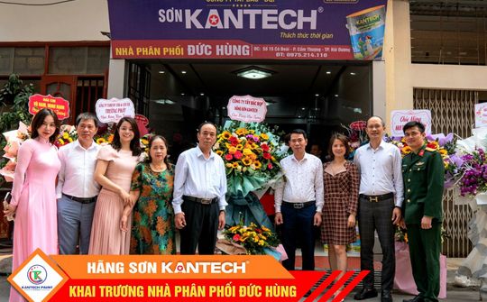 Hãng sơn Kantech: Khai trương Nhà phân phối Đức Hùng-TP.Hải Dương