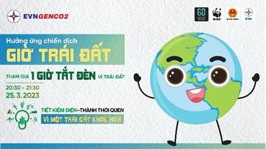 EVNGENCO2 tích cực hưởng ứng chiến dịch Giờ trái đất