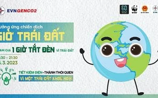 EVNGENCO2 tích cực hưởng ứng chiến dịch Giờ trái đất