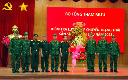 TPHCM: Bộ Tổng tham mưu kiểm tra công tác luyện tập chuyển trạng thái sẵn sàng chiến đấu