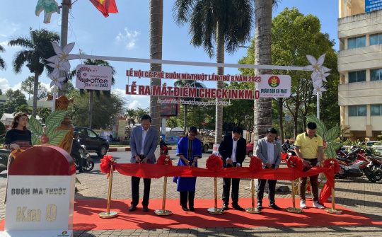 Đắk Lắk: Ra mắt điểm check-in Lễ hội Cà phê Buôn Ma Thuột lần thứ 8