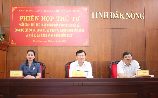 Đắk Nông: Xếp thứ 2 khu vực Tây Nguyên về cải cách hành chính phục vụ người dân doanh nghiệp