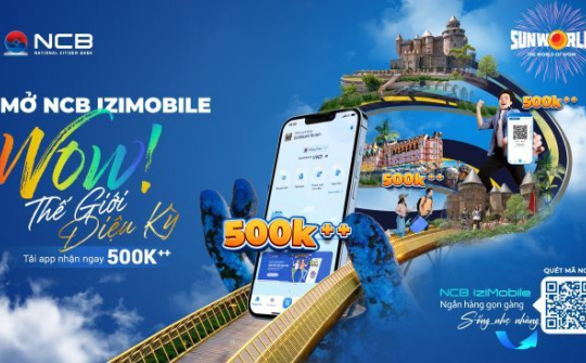 Mở NCB iziMobile, mở tung cảm xúc tại hệ thống công viên giải trí Sun World