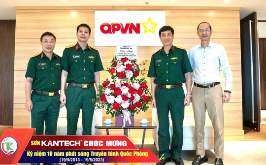 Hãng sơn Kantech chúc mừng kỷ niệm 10 năm phát sóng Truyền hình Quốc phòng Việt Nam (19/5/2013 – 19/5/2023)