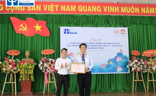Viện ứng dụng Khoa học Tâm lý-Giáo dục tổng kết 5 năm hoạt động an sinh xã hội tại Đồng Tháp
