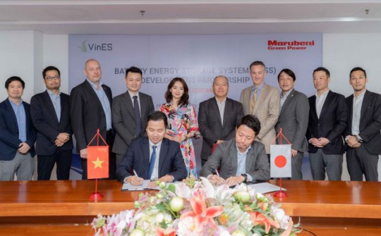 VinES và Marubeni hợp tác thúc đẩy sử dụng hệ thống pin lưu trữ năng lượng tại Việt Nam