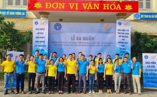 Thanh Hoá: Lễ ra quân hưởng ứng tháng vận động triển khai BHXH toàn dân