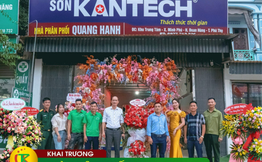 Hãng sơn Kantech: Khai trương Nhà phân phối Quang Hạnh - Đoan Hùng