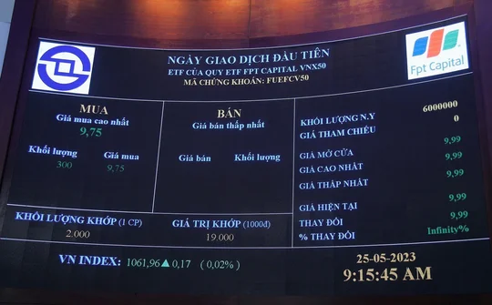Chứng chỉ quỹ ETF FPT CAPITAL VNX50: Chính thức giao dịch trên Sở Giao dịch TP.Hồ Chí Minh