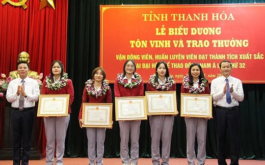 Thanh Hoá: Biểu dương các VĐV, HLV đạt thành tích xuất sắc tại SEA Games 32