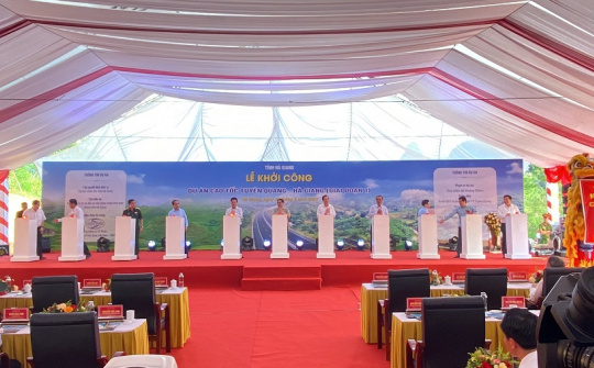 Thủ tướng Chính phủ phát lệnh khởi công Dự án cao tốc Tuyên Quang – Hà Giang