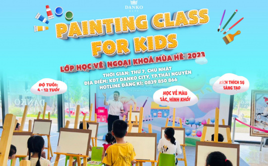 Lớp vẽ mùa hè KĐT Danko City - Để mùa hè của bé trở nên bổ ích