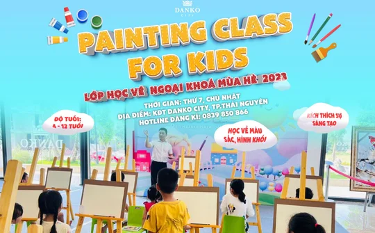 Lớp vẽ mùa hè KĐT Danko City - Để mùa hè của bé trở nên bổ ích