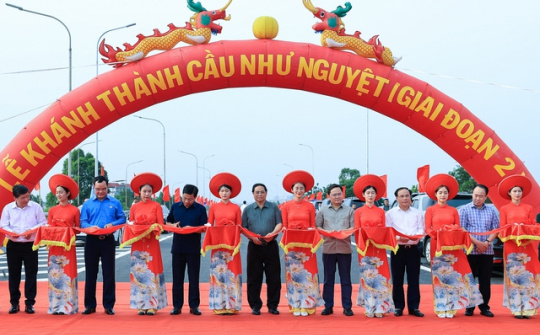 Khánh thành cầu Như Nguyệt giai đoạn 2: Thông suốt kết nối Bắc Ninh và Bắc Giang trên huyết mạch Hà Nội – Lạng Sơn
