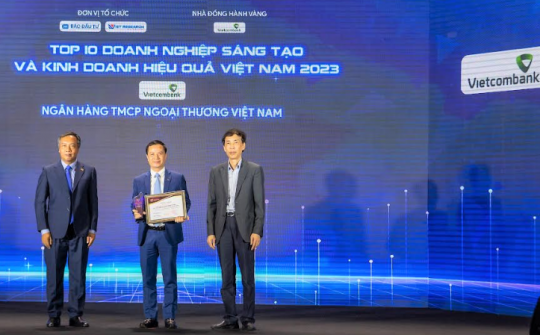 Vietcombank dẫn đầu Top 10 ngân hàng sáng tạo và kinh doanh hiệu quả năm 2023