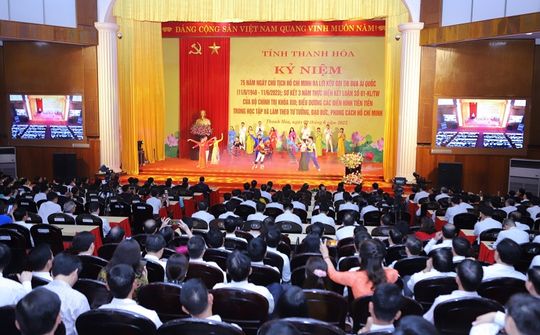 Thanh Hóa kỷ niệm 75 năm ngày Chủ tịch Hồ Chí Minh ra Lời kêu gọi thi đua ái quốc