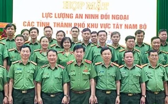 Bến Tre: Họp mặt lực lượng An ninh đối ngoại công an các tỉnh, thành phố khu vực Tây Nam Bộ lần thứ 13