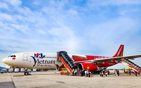 Biểu tượng Du lịch Việt Nam lên thân tàu bay lớn của Vietjet