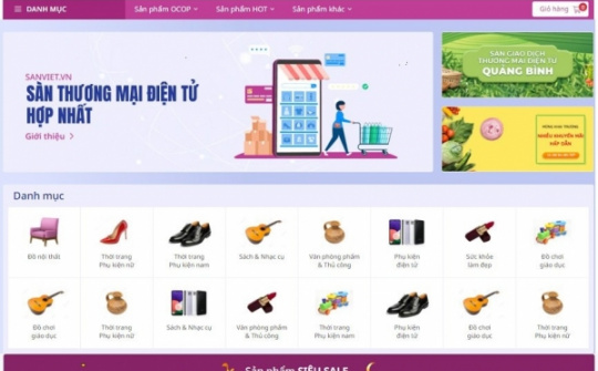 Tạo cầu nối cho hàng Việt thông qua sàn thương mại điện tử hợp nhất