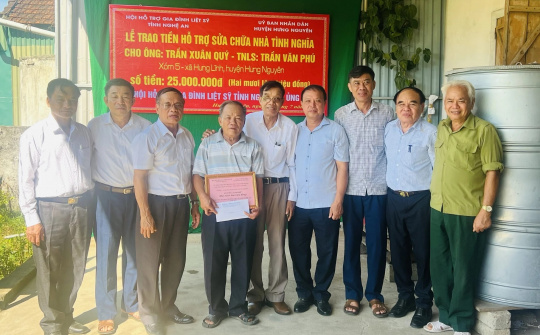 Hội hỗ trợ gia đình Liệt sỹ tỉnh Nghệ An: Thắp sáng lửa tri ân, ấm tình đồng đội