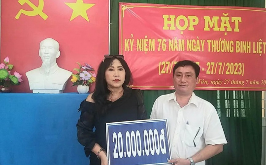 Trà Vinh: Xã Hòa Tân tổ chức họp mặt kỷ niệm 76 năm ngày Thương binh – Liệt sĩ