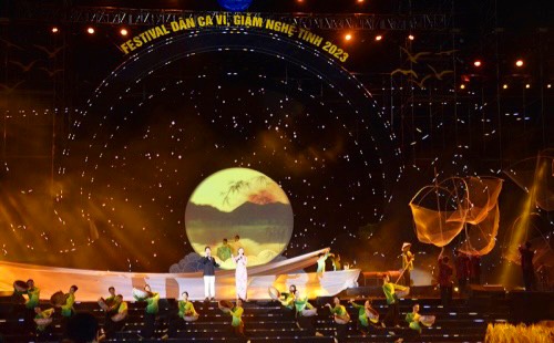 Khai mạc Festival Dân ca ví, giặm Nghệ Tĩnh năm 2023: “Ví, Giặm - Tinh hoa tỏa sáng”