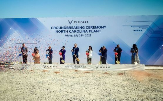 VinFast khởi công nhà máy sản xuất xe điện tại Bắc Carolina