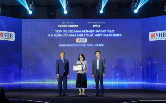 SHB lọt Top 50 doanh nghiệp sáng tạo và kinh doanh hiệu quả