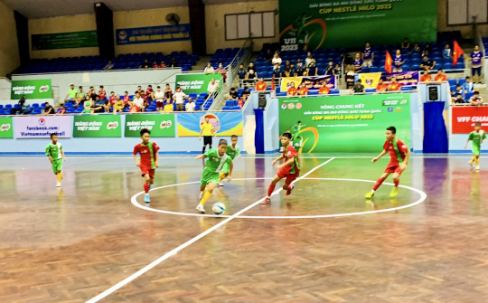 Giải Bóng đá Nhi đồng (U11) toàn quốc cúp Nestlé Milo 2023 xác định 4 cái tên vào Bán kết