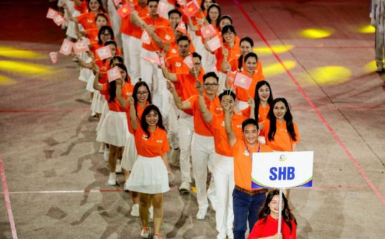 Dấu ấn sắc cam SHB tại Đại hội TDTT ngành Ngân hàng: Đoàn kết và rực lửa