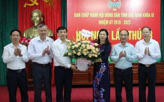Bà Nguyễn Thị Lệ Tuyết được bầu giữ chức Chủ tịch Hội Nông dân tỉnh Bắc Ninh