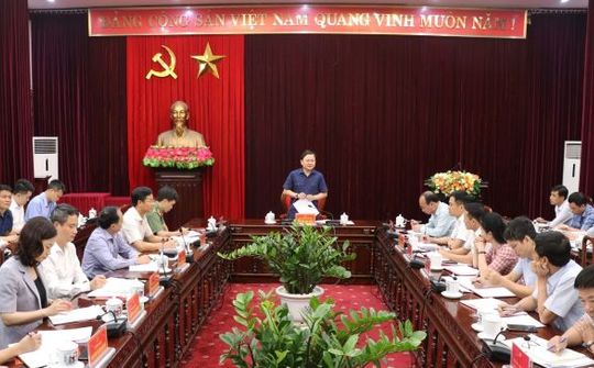 Bắc Ninh - Thường trực Tỉnh ủy làm việc với Ban Tổ chức Tỉnh ủy