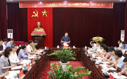 Bắc Ninh - Thường trực Tỉnh ủy làm việc với Ban Tổ chức Tỉnh ủy