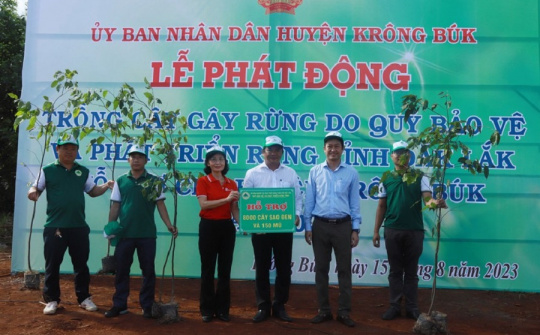 Ngân hàng SeABank trao tặng 25.000 cây phủ xanh đất rừng tại Đắk Lắk