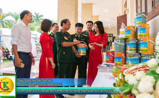 Sơn Kantech "hút" đại biểu tại Đại hội Công đoàn Quân khu II (2023-2028)