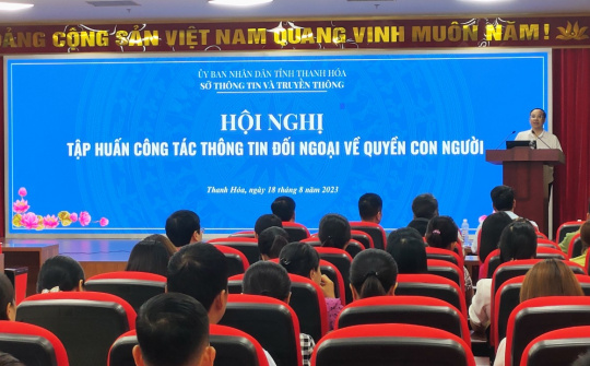 Thanh Hoá: Tập huấn công tác thông tin đối ngoại về quyền con người