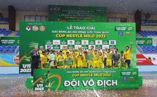 Navy Phú Nhuận vô địch Giải Bóng đá Nhi đồng (U11) toàn quốc Cúp Nestlé MILO 2023