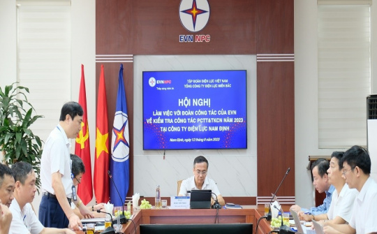 EVN đánh giá cao công tác chuẩn bị PCTT&TKCN của PC Nam Định
