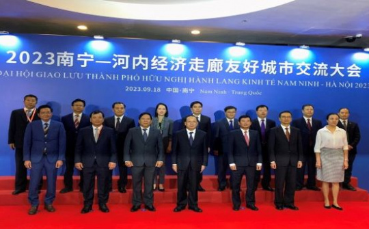 Bắc Ninh tham dự Đại hội giao lưu thành phố hữu nghị Hành lang kinh tế Nam Ninh – Hà Nội năm 2023