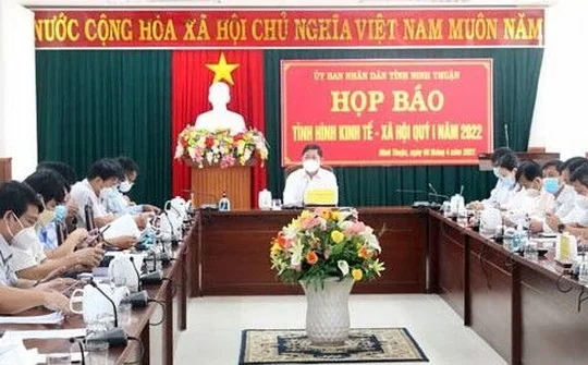 Ninh Thuận: Họp báo về tình hình KT-XH quý I năm 2022