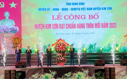 Ninh Bình: Kim Sơn về đích Nông thôn mới sớm hơn 2 năm