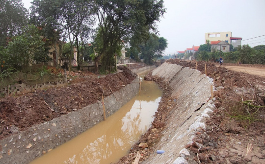 Cải tạo, kè mái sông S6-1,Hưng Yên: Hoàn thành giải ngân 100% kế hoạch vốn 2023